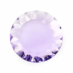 BRAZIL AMETHYST CONCAVE ROUND FLAT COIN MEDIUM (DES#142) 15MM 5.85 Cts.
