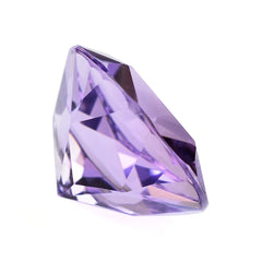 BRAZIL AMETHYST PENTAGON ROUND WITH STAR CUT BACK MEDIUM 12MM 5.77 Cts.