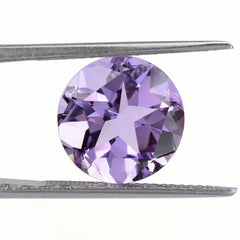 BRAZIL AMETHYST PENTAGON ROUND WITH STAR CUT BACK MEDIUM 12MM 5.77 Cts.