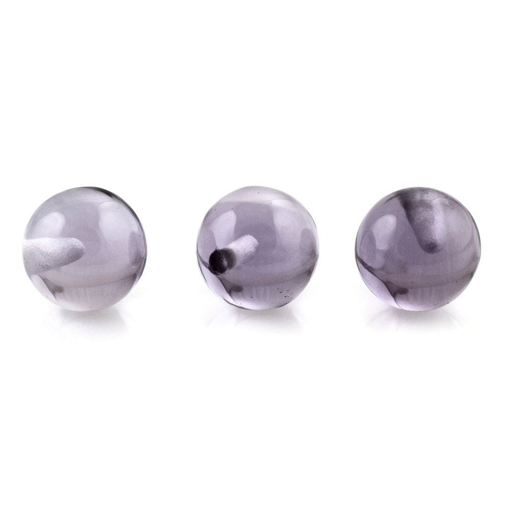 BRAZIL AMETHYST PLAIN BALLS (HALF DRILL) 6MM 1.50 Cts.