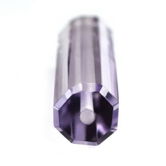 BRAZIL AMETHYST STEP CUT BARREL (FULL DRILL 1MM) 34X7MM 16.50 Cts.