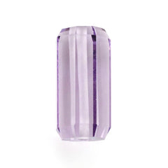 BRAZIL AMETHYST STEP CUT BARREL (FULL DRILL 1MM) 14.50X7.20MM 7.10 Cts.