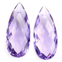 BRAZIL AMETHYST BRIOLETTE PEAR (FULL DRILL) (MEDIUM) 21X9MM 7.00 Cts.