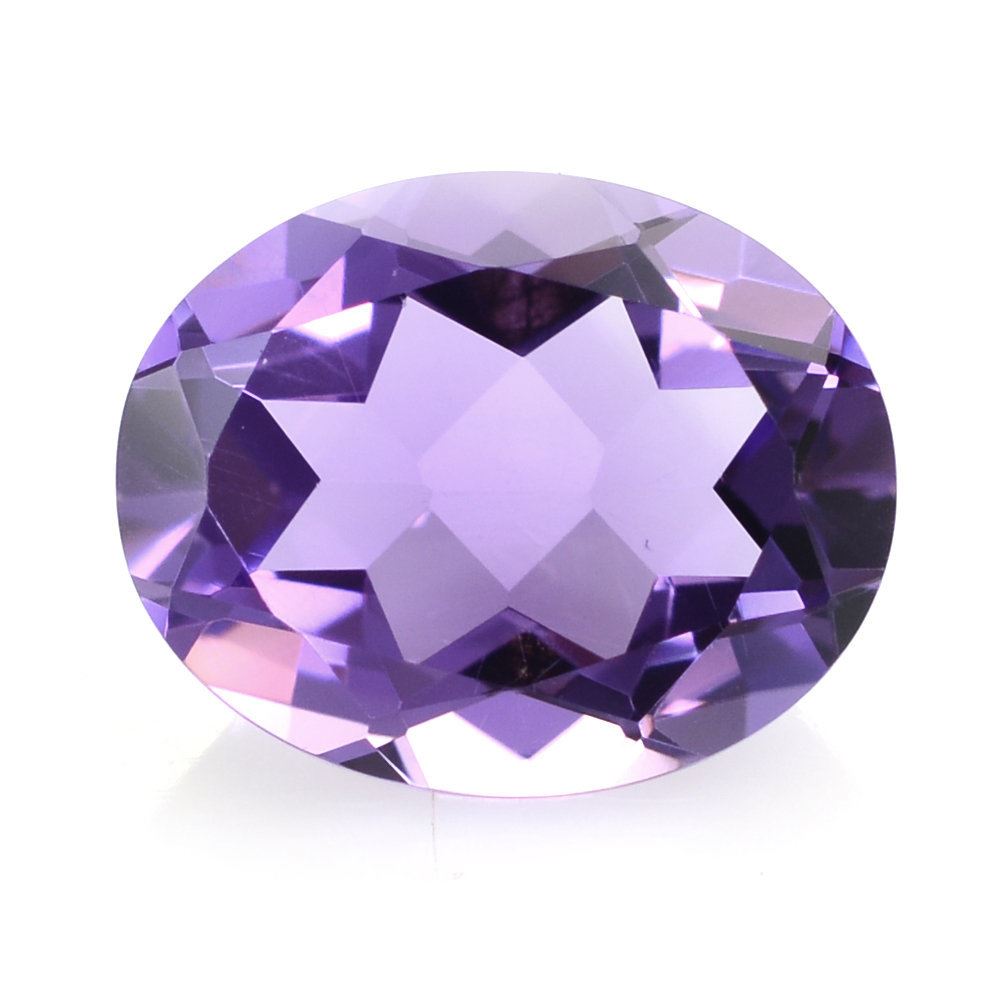 BRAZIL AMETHYST CUT OVAL (DARK) 10X8MM 2.42 Cts.