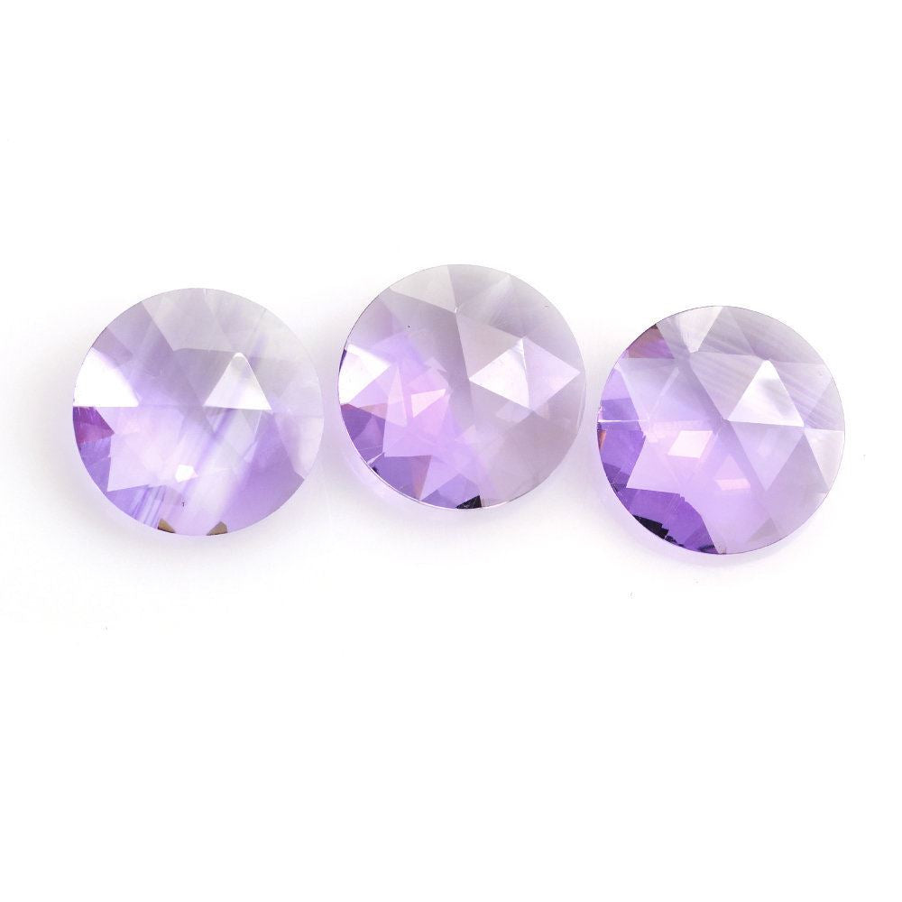BRAZIL AMETHYST ROSE CUT BRIOLETTE ROUND (MEDIUM) 13MM 4.27 Cts.