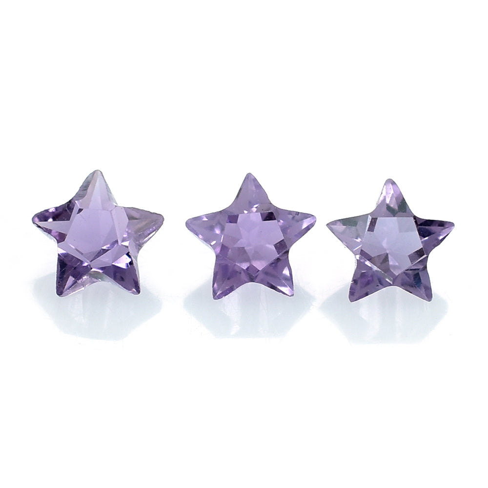 BRAZIL AMETHYST CUT STAR (DARK) 4MM (THICKNESS :-2.60-3.00MM) 0.21 Cts.