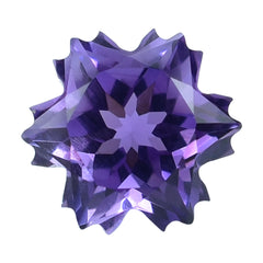 BRAZIL AMETHYST CUT SNOWFLAKE SHAPE (DARK) 8MM (THICKNESS :-6.00MM) 2.06 Cts.