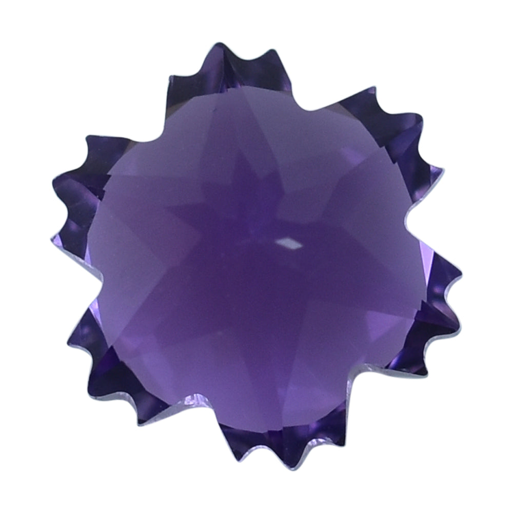 BRAZIL AMETHYST CUT SNOWFLAKE SHAPE (DARK) 8MM (THICKNESS :-6.00MM) 2.06 Cts.