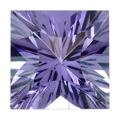 BRAZIL AMETHYST CONCAVE NINETY CUT SQUARE (DES#52) 10MM 4.35 Cts.