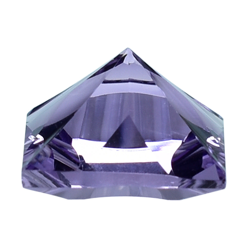 BRAZIL AMETHYST CONCAVE NINETY CUT SQUARE (DES#52) 10MM 4.35 Cts.