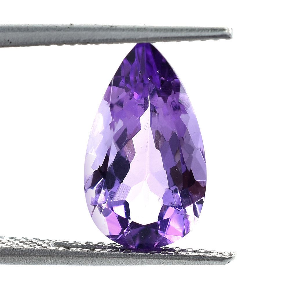 BRAZIL AMETHYST CUT PEAR (MEDIUM/CLEAN) 14X8MM 3.40 Cts.