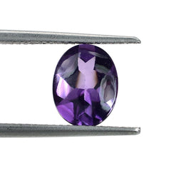 BRAZIL AMETHYST BUFFTOP CUT OVAL (AAA/CLEAN) 9X7MM 1.74 Cts.