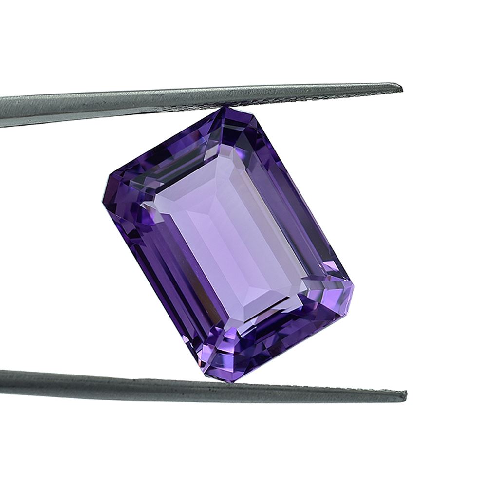 BRAZIL AMETHYST STEP CUT OCTAGON (MEDIUM/CLEAN) 18.00X13.00 MM 16.48 Cts.