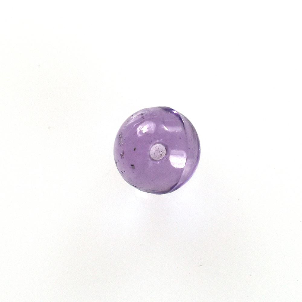 BRAZIL AMETHYST PLAIN BALLS (MEDIUM/SI) 3 MM (HALF DRILL) 0.20 Cts.