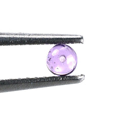 BRAZIL AMETHYST PLAIN BALLS (MEDIUM/SI) 3 MM (HALF DRILL) 0.20 Cts.