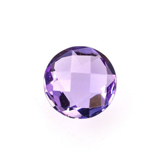 BRAZIL AMETHYST CHECKER CUT BRIOLETTE ROUND  (MEDIUM/CLEAN) 6 MM 0.77 Cts.