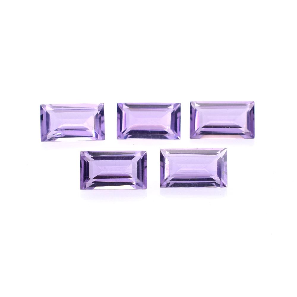 BRAZIL AMETHYST CUT BAGUETTE  (LITE/CLEAN) 5X3 MM 0.20 Cts.