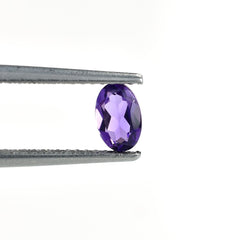 BRAZIL AMETHYST CUT OVAL  (DARK/CLEAN) 5.30X3.50 MM 0.35 Cts.