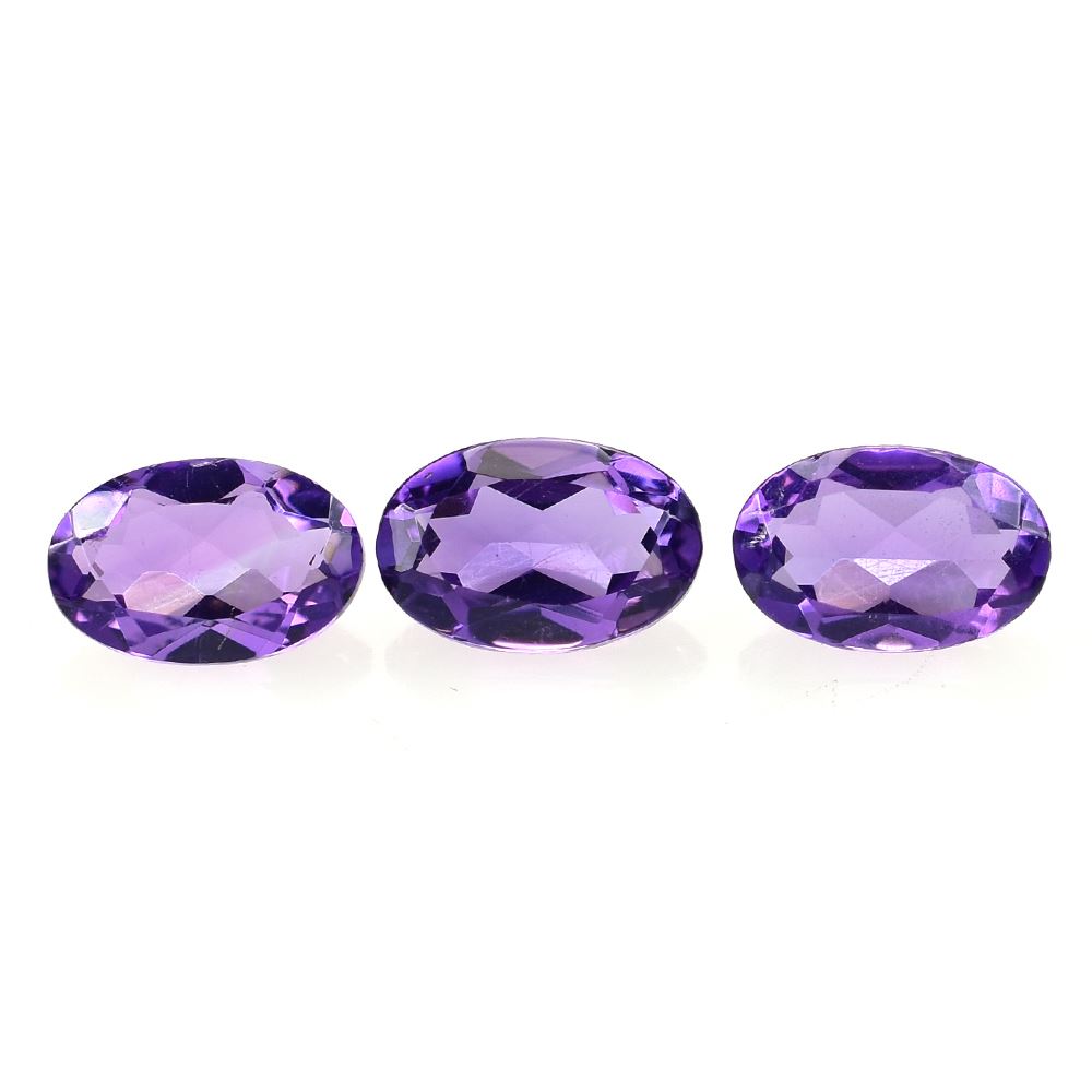 BRAZIL AMETHYST CUT OVAL  (DARK/CLEAN) 5.30X3.50 MM 0.35 Cts.