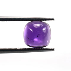 BRAZIL AMETHYST SUGARLOAF CAB CUSHION (DARK)(CLEAN) 9.00X9.00 MM 4.20 Cts.