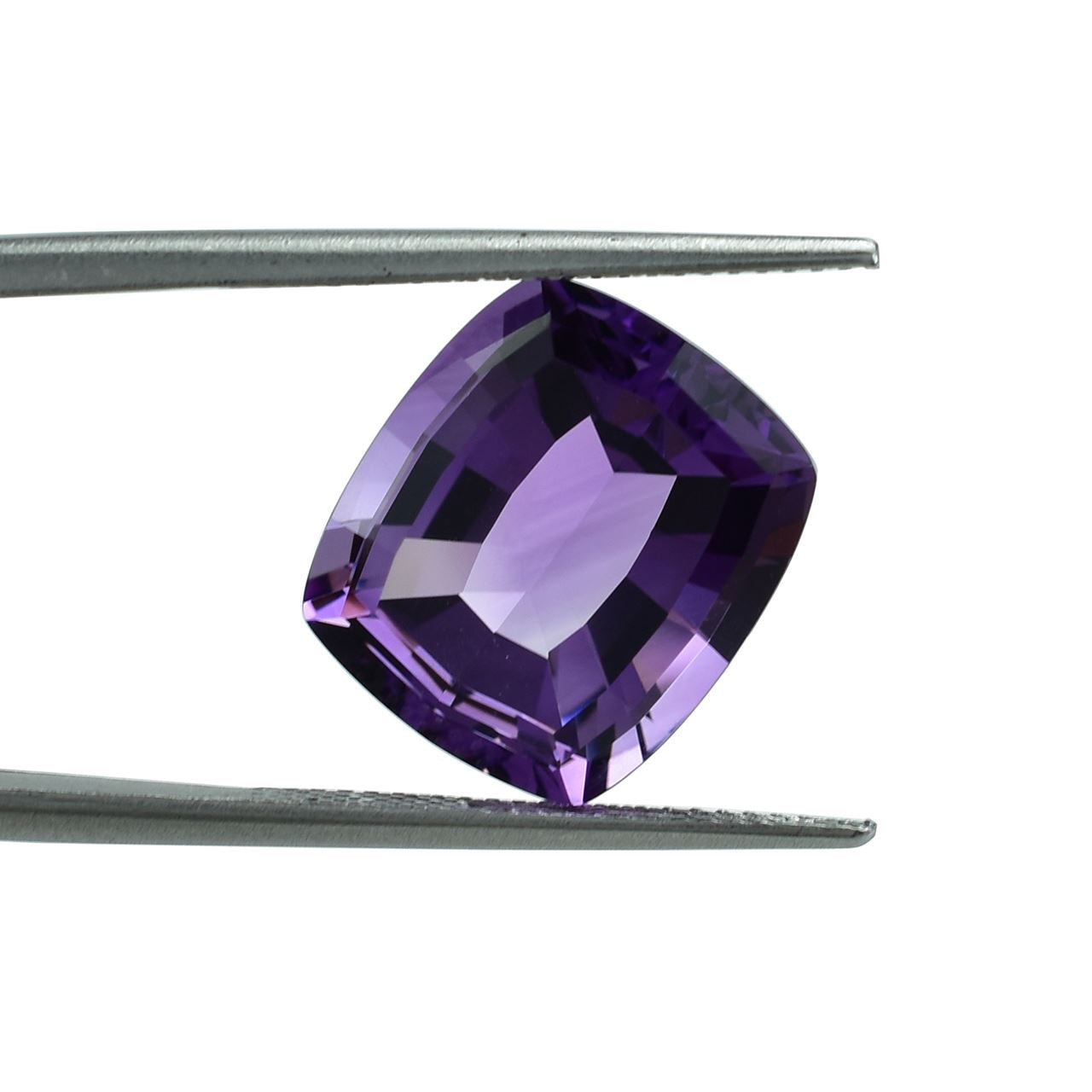 BRAZIL AMETHYST STEP CUT CUSHION (MEDIUM)(CLEAN) 14.00X12.00 MM 9.05 Cts.