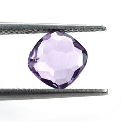 BRAZIL AMETHYST FOOTBALL CUT BRIOLETTE CUSHION (MEDIUM)(HI) 8.00X8.00 MM 1.66 Cts.
