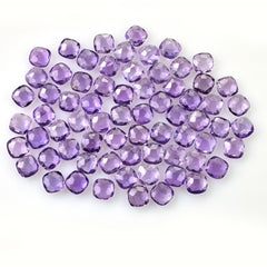 BRAZIL AMETHYST FOOTBALL CUT BRIOLETTE CUSHION (MEDIUM)(HI) 8.00X8.00 MM 1.66 Cts.