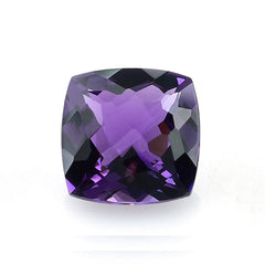 BRAZIL AMETHYST CUT ANTIOUE CUSHION (DARK)(CLEAN) 10.00X10.00 MM 3.45 Cts.