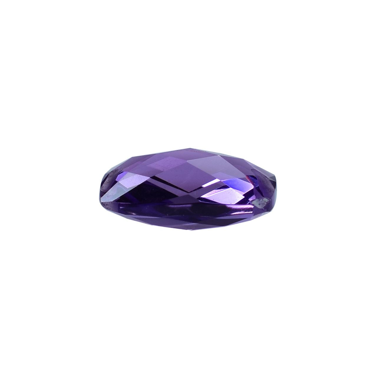 BRAZIL AMETHYST CHECKER CUT BRIOLETTE CUSHION (DARK)(CLEAN) 12.00X8.00 MM 3.42 Cts.