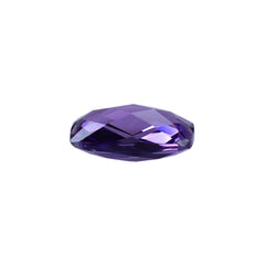 BRAZIL AMETHYST CHECKER CUT BRIOLETTE CUSHION (DARK)(CLEAN) 12.00X8.00 MM 3.42 Cts.