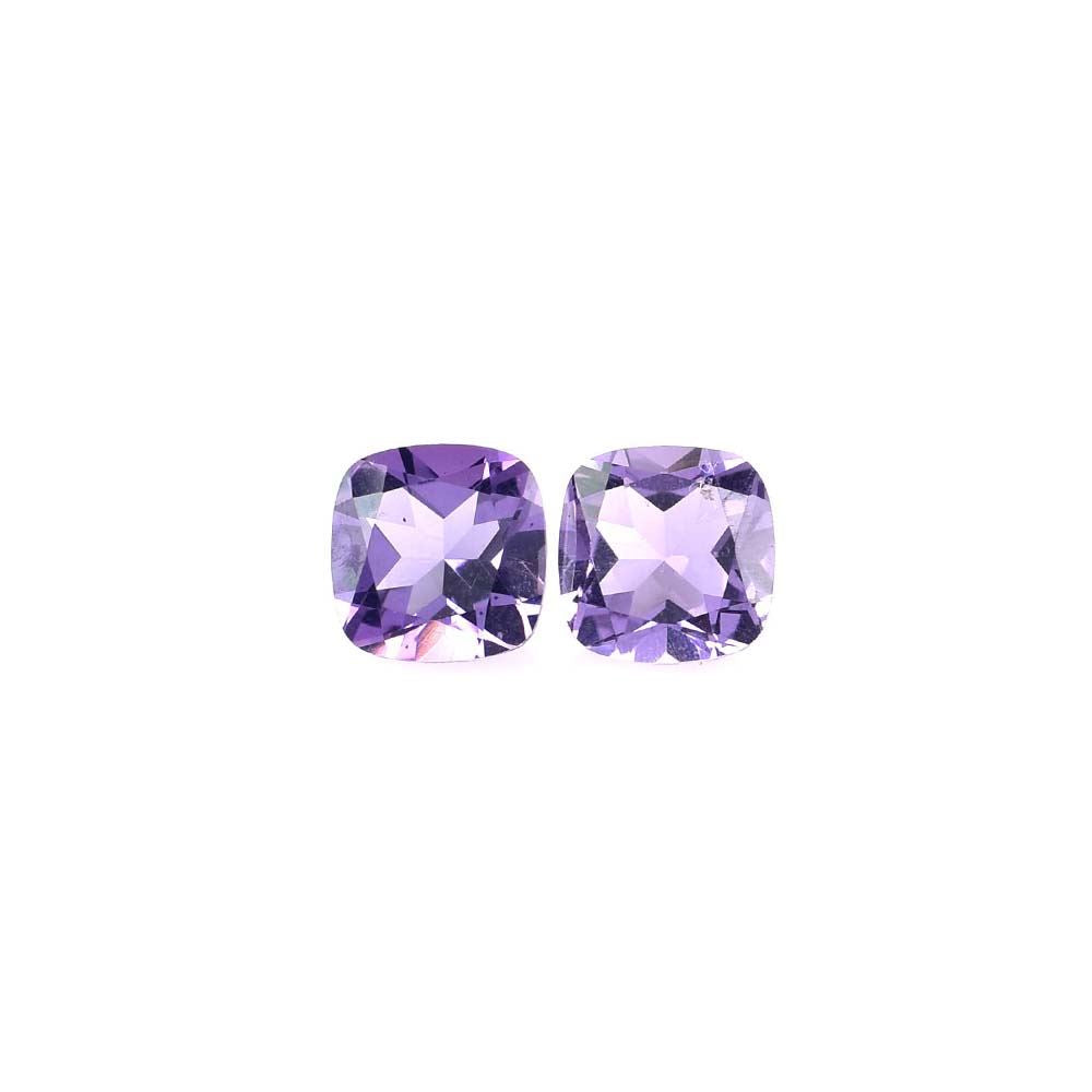BRAZIL AMETHYST CUT CUSHION (MEDIUM)(CLEAN) 7.00X7.00 MM 1.30 Cts.