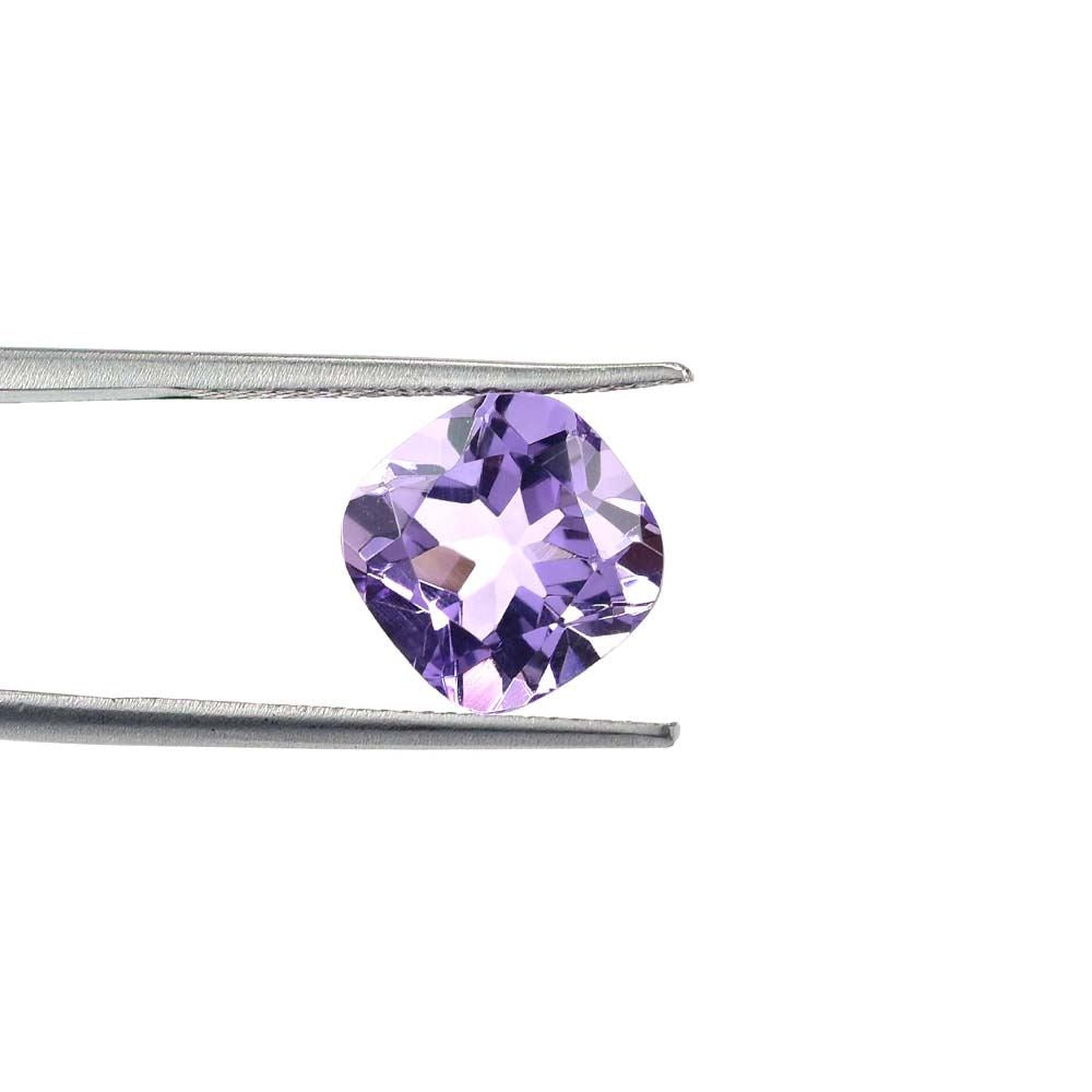 BRAZIL AMETHYST CUT CUSHION (MEDIUM)(CLEAN) 10.00X10.00 MM 4.15 Cts.