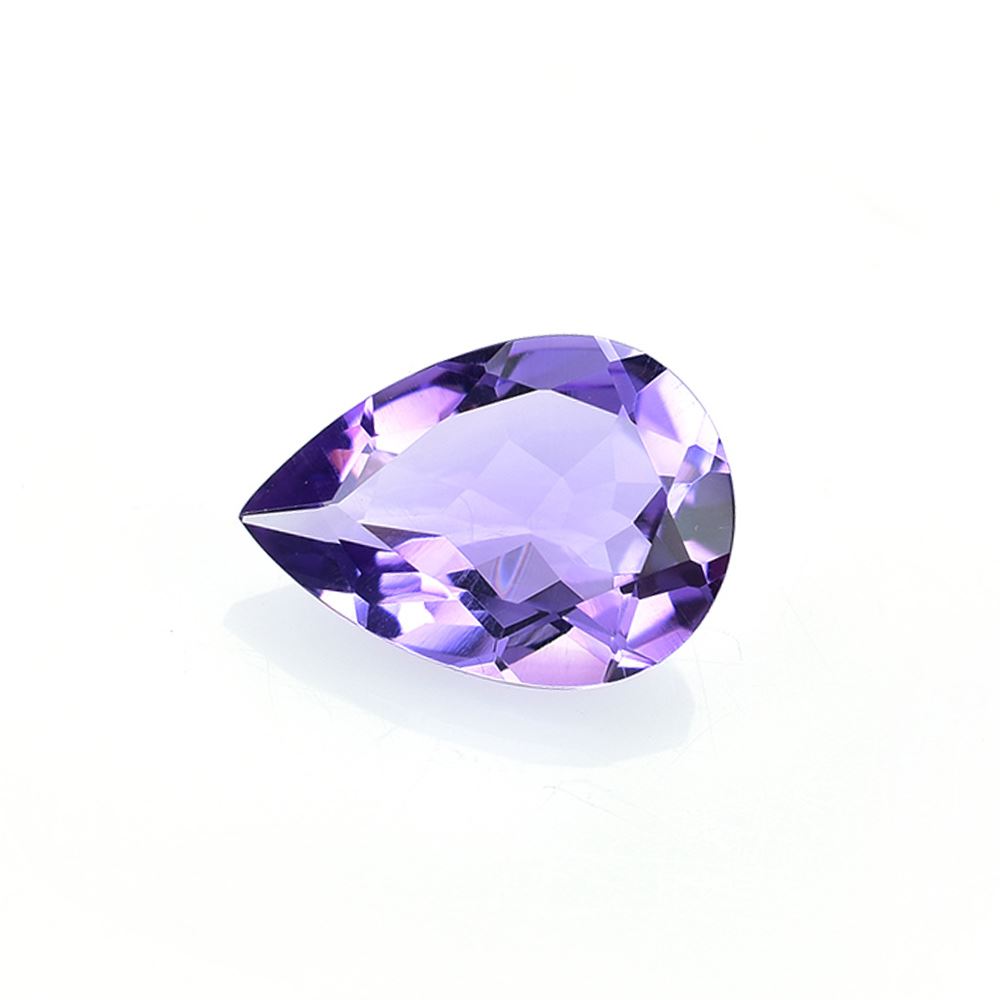 BRAZIL AMETHYST CUT PEAR (LIGHT)(CLEAN) 12.50X9.00 MM 3.40 Cts.