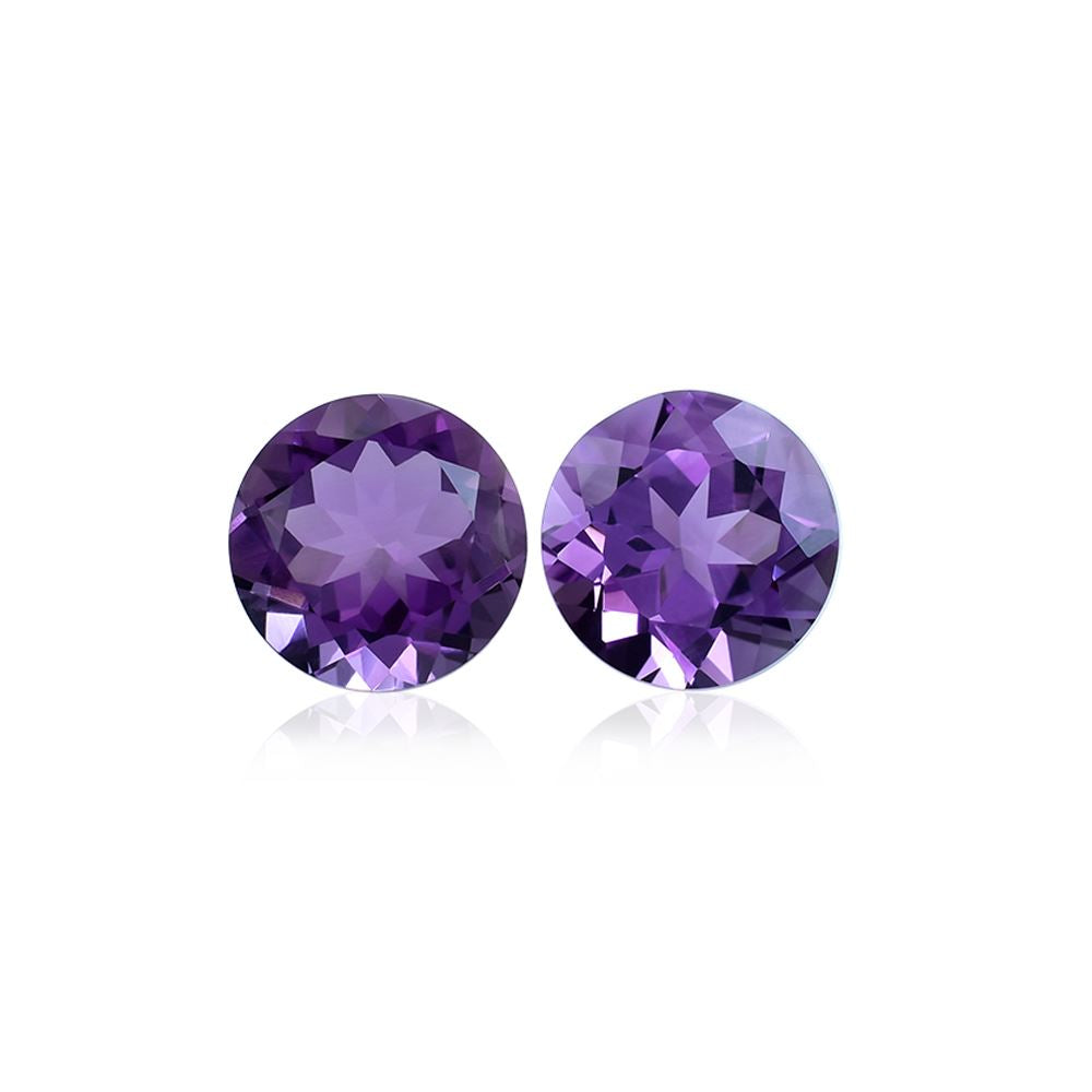 BRAZIL AMETHYST (OILISH SHADE)(CLEAN) CUT ROUND 10.00X10.00 MM 3.47 Cts.