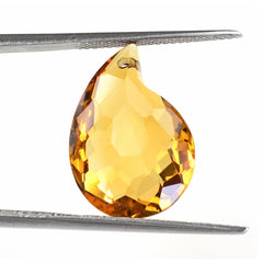GOLDEN CITRINE BOTH SIDE TABLE CUT MANGO SHAPE (FULL DRILL) (DES#157) 20X14MM 11.43 Cts.