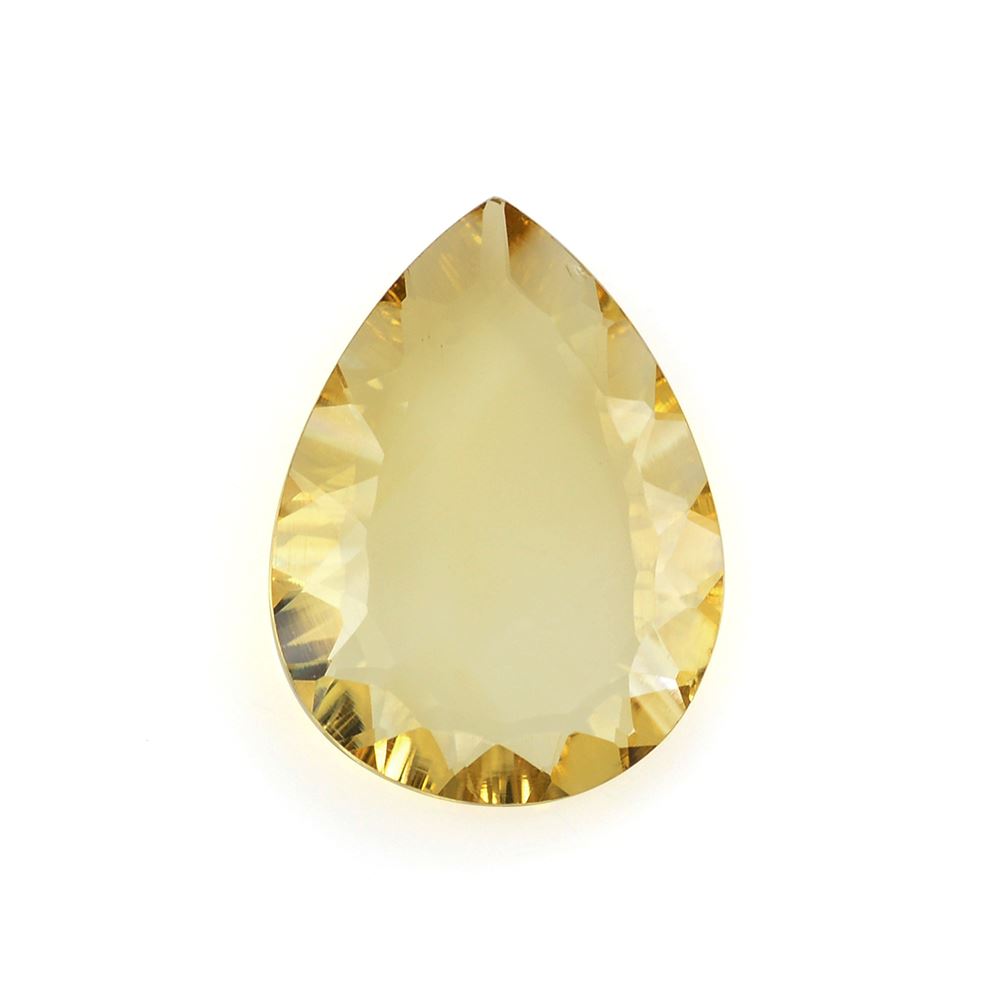 CITRINE CONCAVE PEAR FLAT (GOLDEN)   16X12MM 4.71 Cts.
