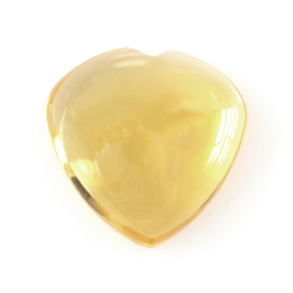 CITRINE HEART CAB (YELLOW) 13MM 5.93 Cts.
