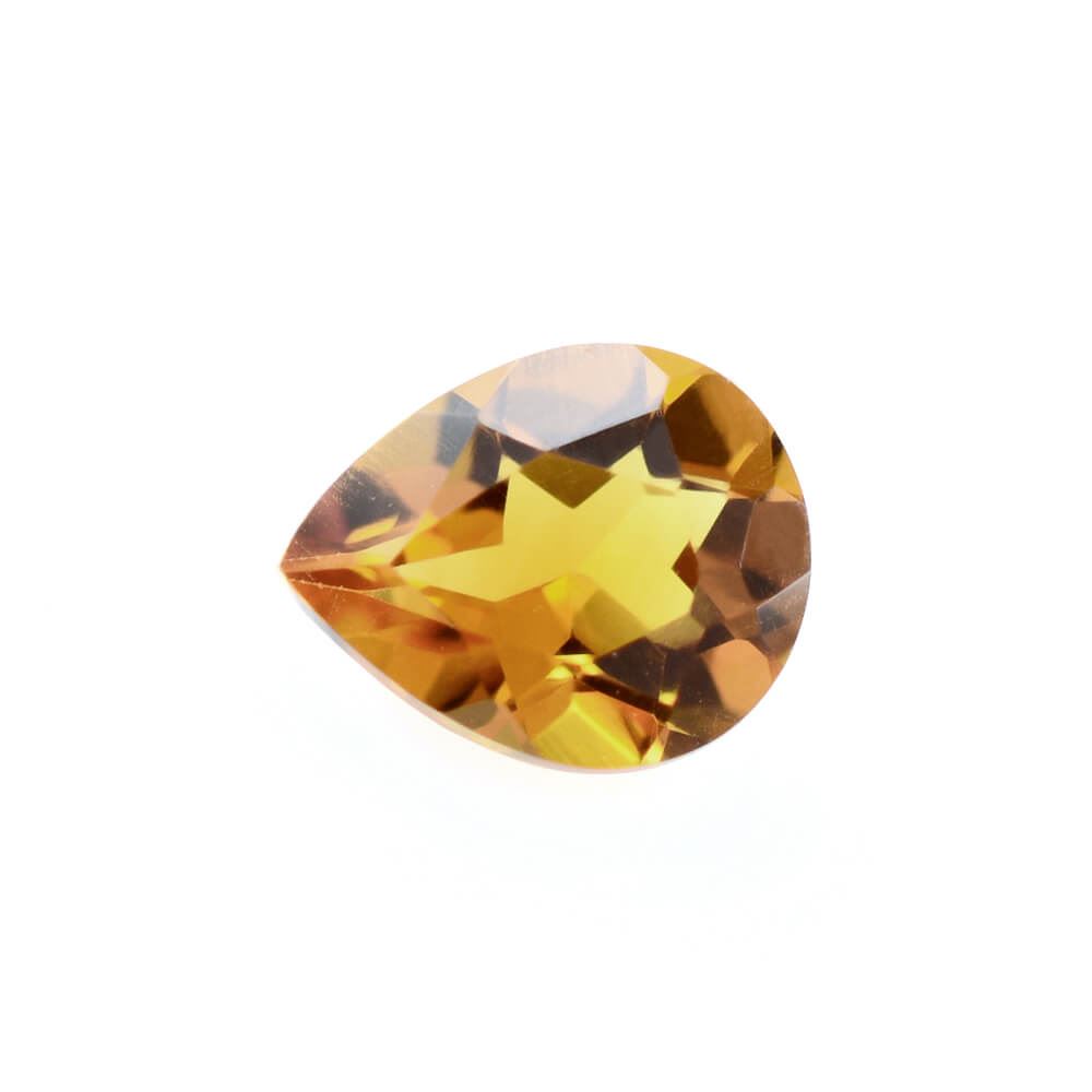 GOLDEN CITRINE CUT PEAR (TOP) 5X4MM 0.28 Cts.