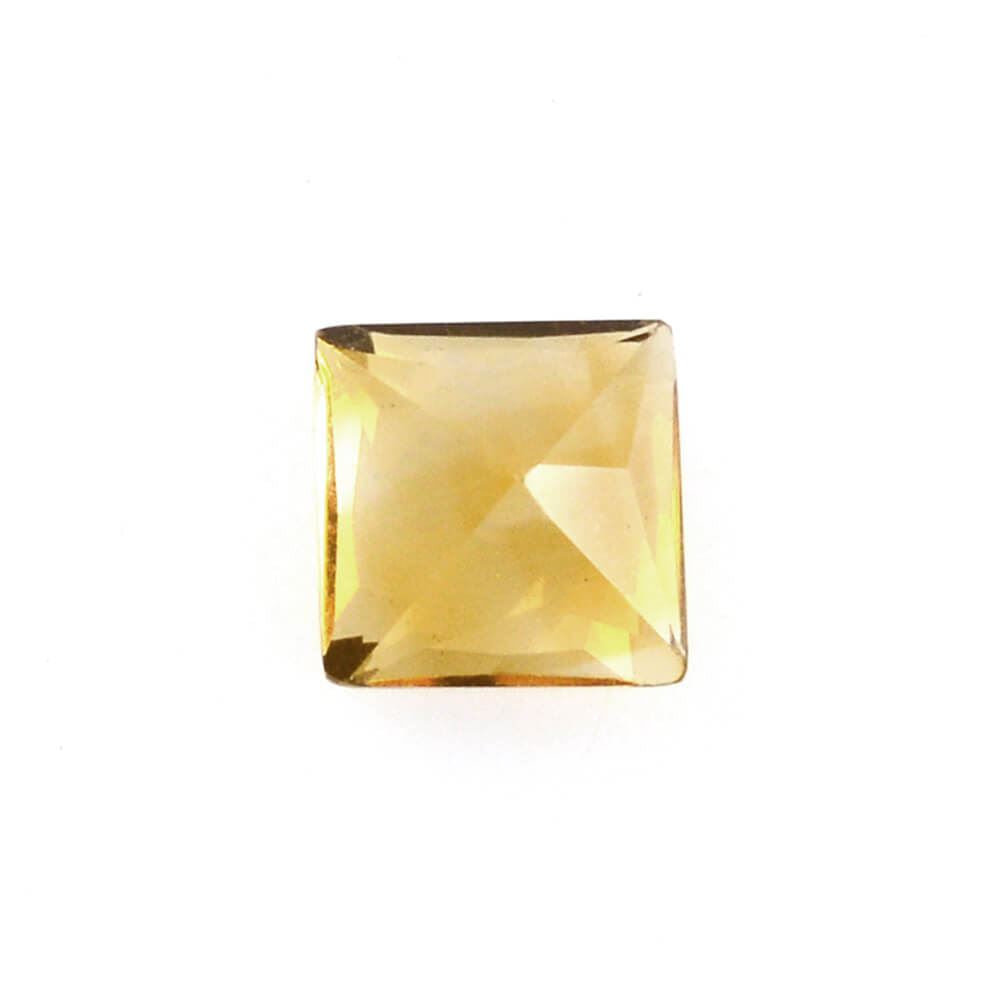 YELLOW CITRINE PRINCESS CUT SQUARE C 3MM 0.14 Cts.