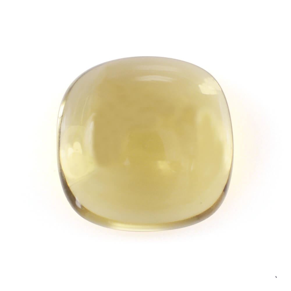 YELLOW CITRINE CUSHION CAB 9MM 3.25 Cts.