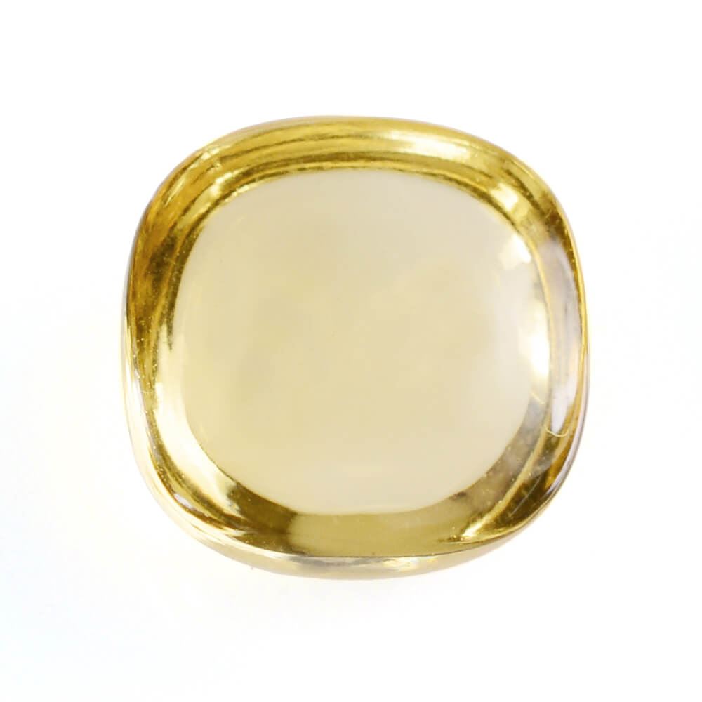 YELLOW CITRINE CUSHION CAB 9MM 3.25 Cts.