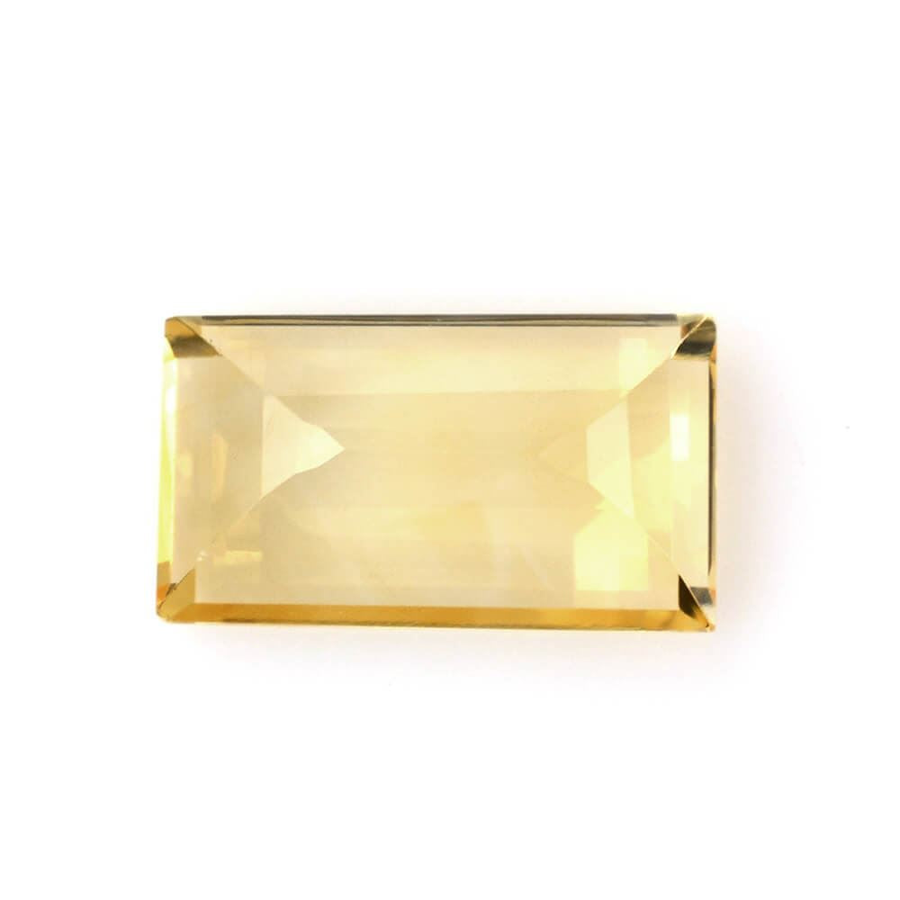YELLOW CITRINE CUT BAGUETTE YELLOW 14X8MM 4.19 Cts.