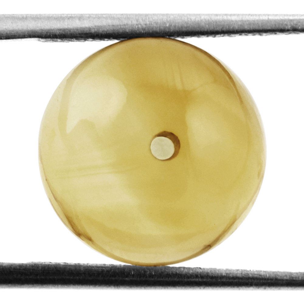 CITRINE GOLDEN PLAIN BALLS (HALF DRILL) 12MM 12.40 Cts.