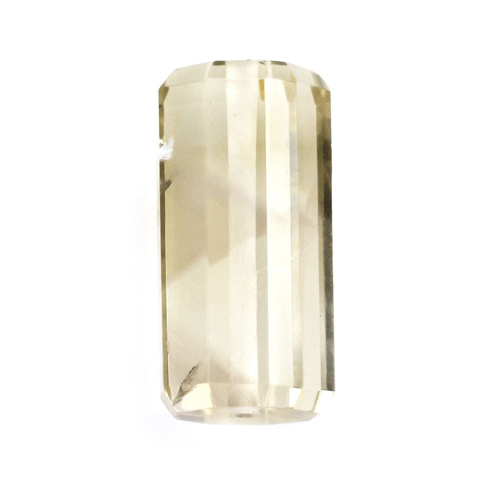 CITRINE (AFRICAN) STEP CUT BARREL (FULL DRILL 1MM) (YELLOW)   14.50X7MM 7.5 Cts.