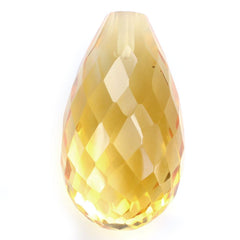 CITRINE GOLDEN FACETED DROPS (HALF DRILL 0.80MM) 18X10MM 12.05 Cts.