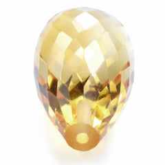 CITRINE GOLDEN FACETED DROPS (HALF DRILL 0.80MM) 18X10MM 12.05 Cts.