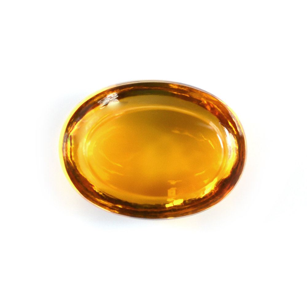 GOLDEN CITRINE BOTTLE CORK OVAL (C2) 15X11MM 13.53 Cts.