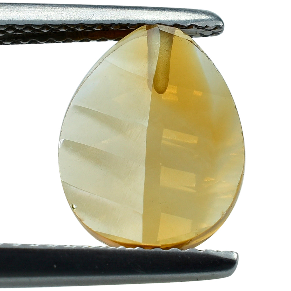 CITRINE (GOLDEN) CONCAVE LEAF (DES#65) (C-2) 11X9MM 2.36 Cts.