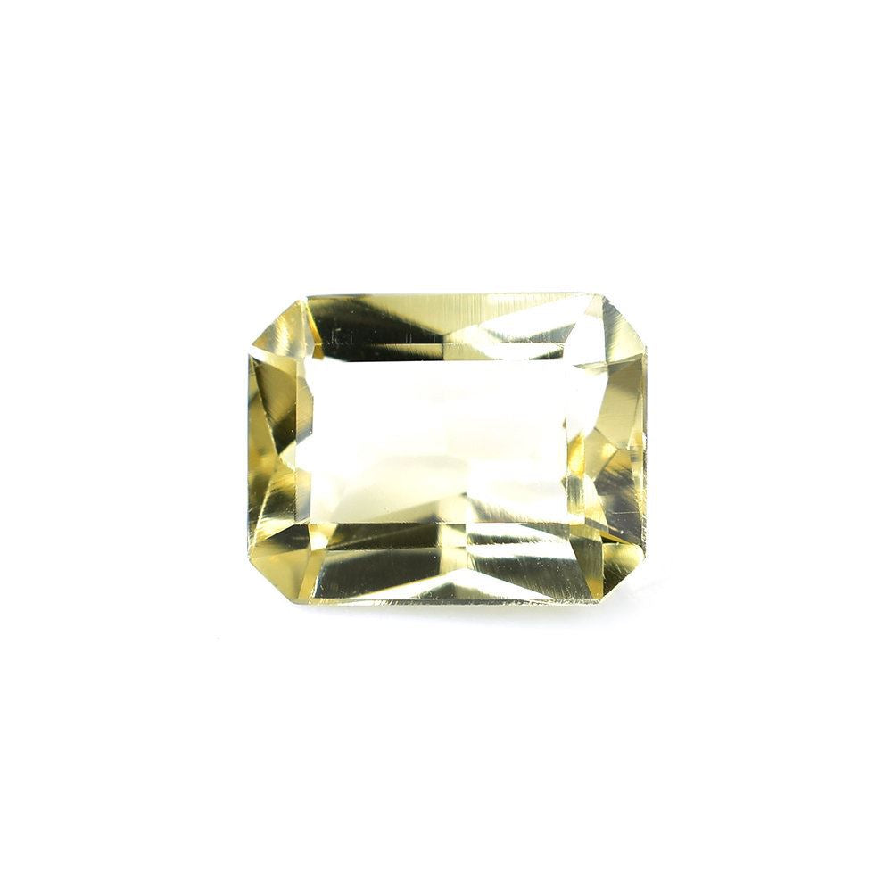 YELLOW CITRINE RADIANT CUT WITH OCTAGON TABLE (DES#1) (C-3) 9X7MM 1.90 Cts.