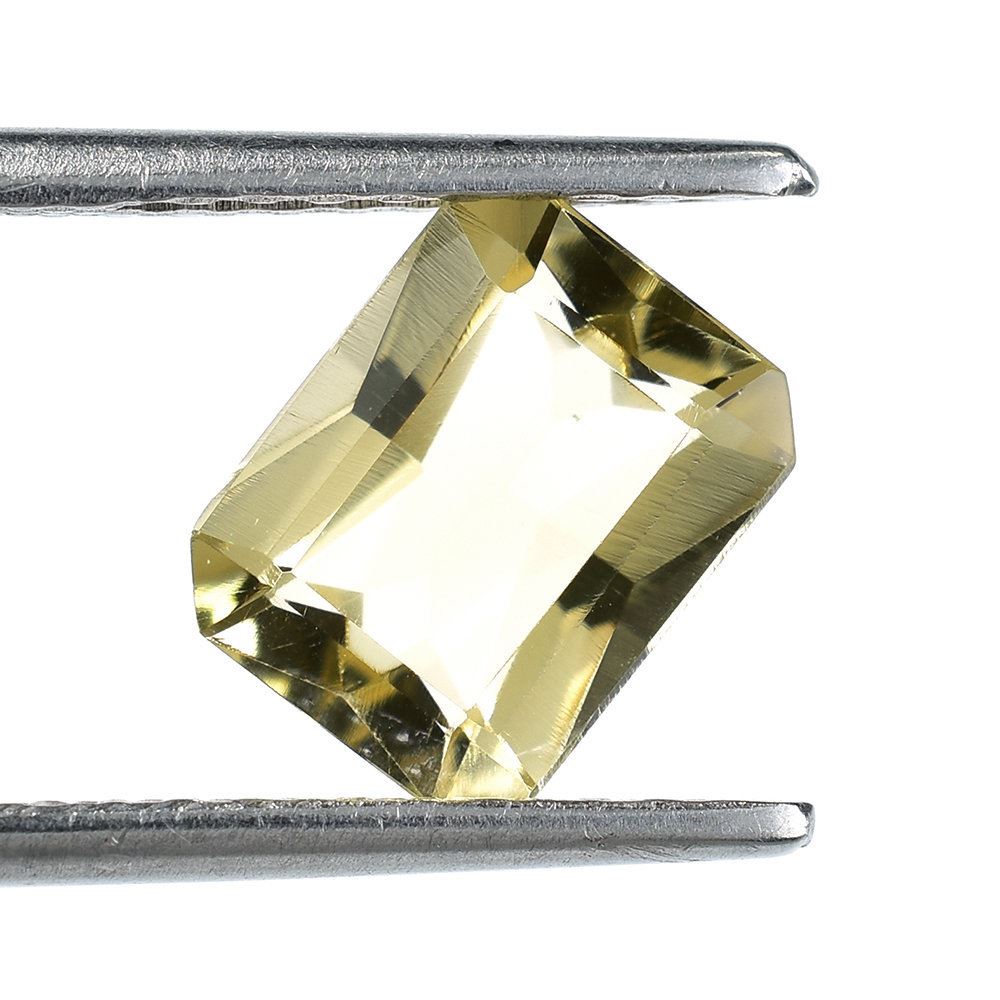 YELLOW CITRINE RADIANT CUT WITH OCTAGON TABLE (DES#1) (C-3) 9X7MM 1.90 Cts.